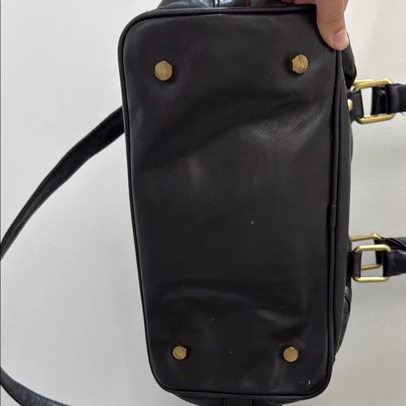 Rebecca Minkoff Black leather MAB Satchel handbag - Picture 3 of 6